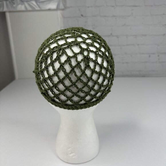 Handmade New Open Weave Fishnet Hobbii Rainbow Indian Cotton Knit Beanie- XXS/XS - Picture 4 of 9